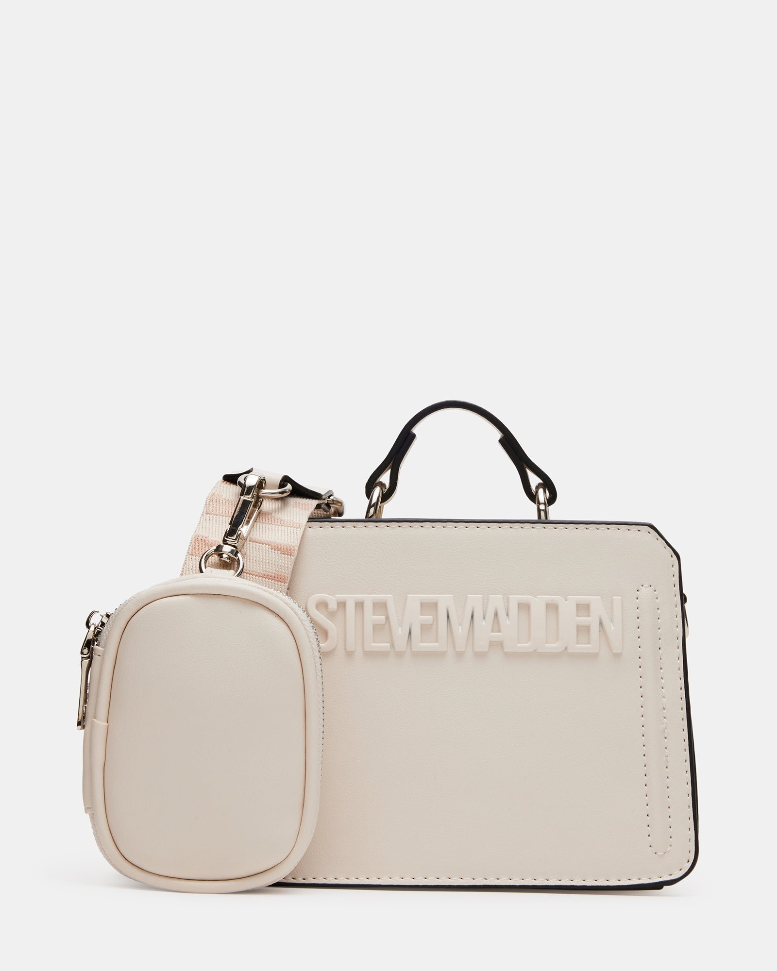 STEVEMADDEN_HANDBAGS_BEVELYMM_CREAM_01.jpg Evelyn Mini Bag - BWS - Image 1